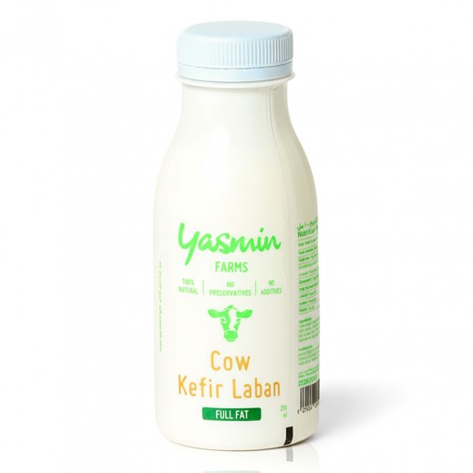 مزارع ياسمين - لبن كفير بقري كامل الدسم 250 مل - يتم التوصيل بواسطة توصيل فاست
