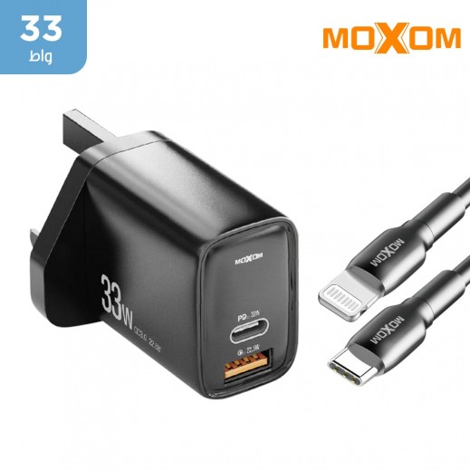 موكسوم - شاحن سريع بقوة 33 واط مع كيبل بطول 1 متر 