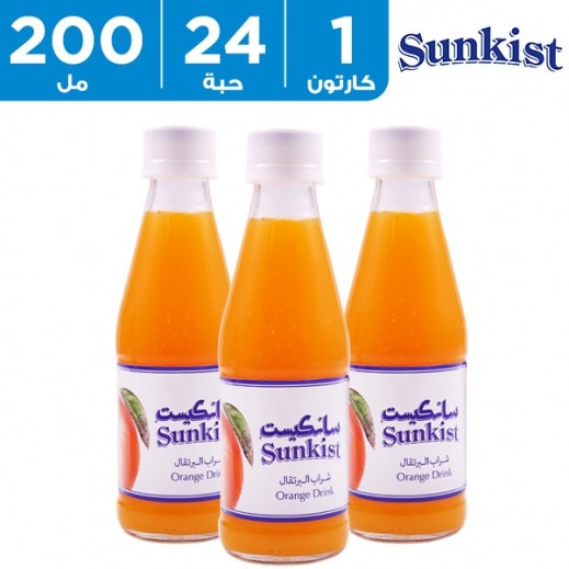 سانكيست - شراب البرتقال زجاجة 24 × 200 مل  - يتم التوصيل بواسطة توصيل فاست