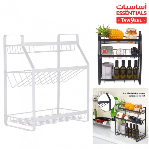 أساسيات توصيل - رف مطبخ معدني 