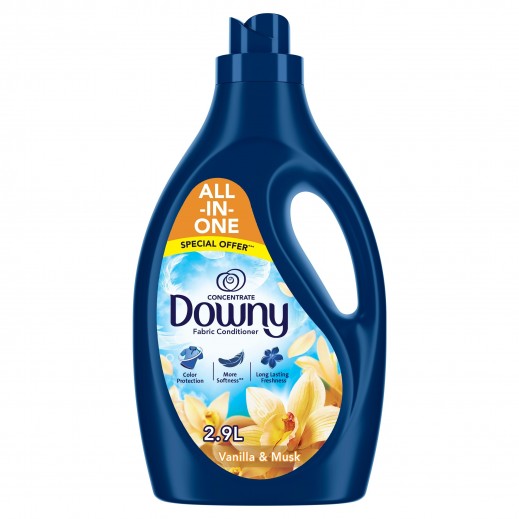 داوني منعّم الأقمشة المركز بالفانيليا والمسك 2.9 لتر - يتم التوصيل بواسطة توصيل فاست