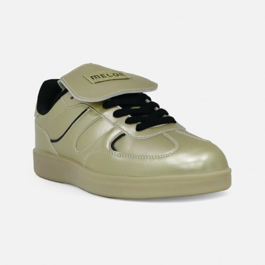 حذاء نسائي كاجوال برباط ذهبي من ميلون  - يتم التوصيل بواسطة توصيل خلال 24 ساعة 