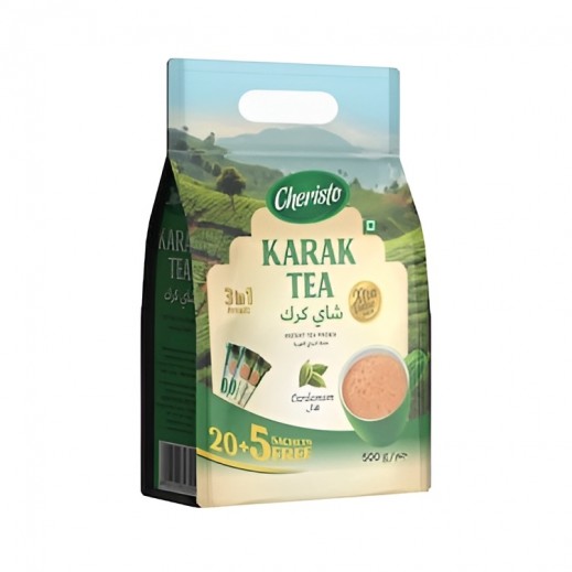شيريستو شاي كرك سريع التحضير بنكهة بالهيل 25 × 20 جم