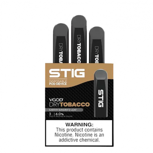 ستيج - سيجارة إلكترونية للإستخدام لمرة واحدة 3 حبة - دراي توباكو  - يتم التوصيل بواسطة توصيل فاست