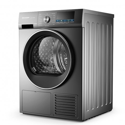 شارب - مجفف بمضخة حرارية تحميل أمامي سعة 10 كجم - فضي - KD-FHP1010DS-S-K - يتم التوصيل بواسطة  AL-YOUSIFI فى خلال 3 ايام عمل 