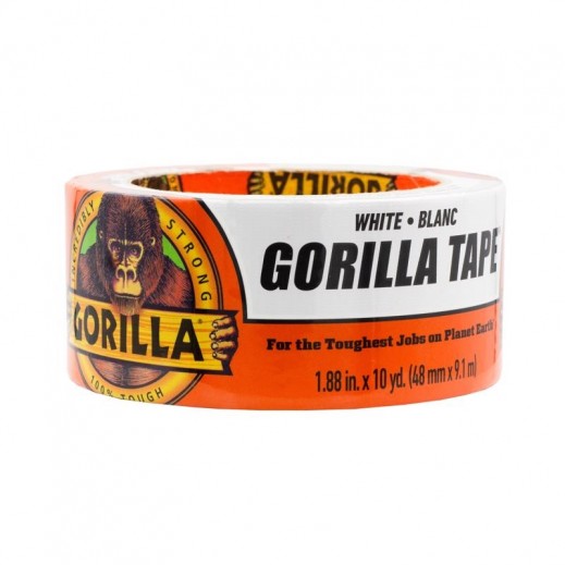 Gorilla White Duct Tape 48mm × 9.1m - يتم التوصيل بواسطة Taw9eel within 1 working day 