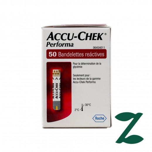 أكيوتشيك - شرائط بيرفورما لاختبار لقياس نسبة السكر في الدم - 50 شريط - يتم التوصيل بواسطة صيدلية فارمازون  - خلال ساعتين