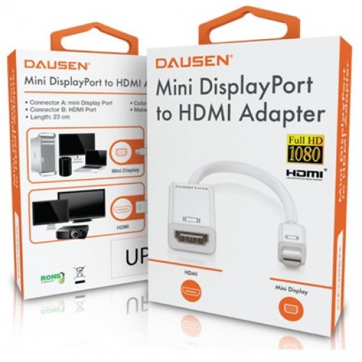 Dausen Mini Display Port To Hdmi Adaptor For Mac TR-DP003