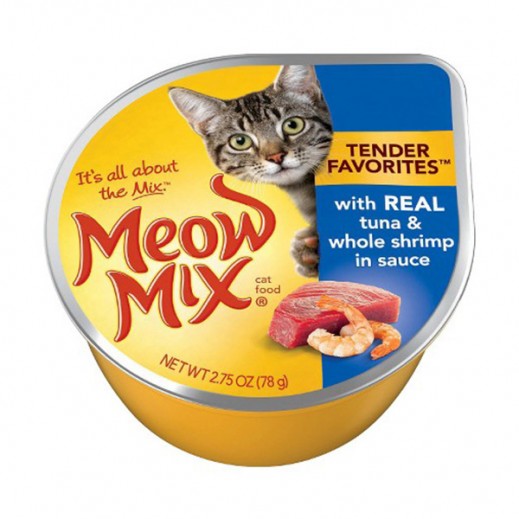 ميو ميكس – طعام القطط  بميدلي لحم التونة والروبيان 78جم - يتم التوصيل بواسطة توصيل فاست