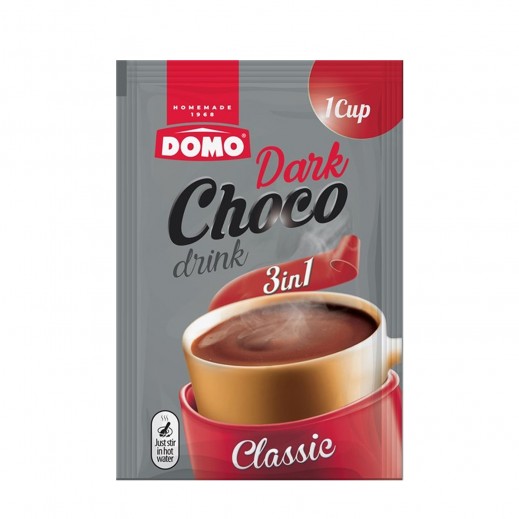 دومو مشروب الشوكولاتة الداكنة الساخن 3 في 1 - 22 جم