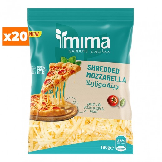 ميما جاردنز جبنة موزاريلا مبشورة 20 × 180 جم