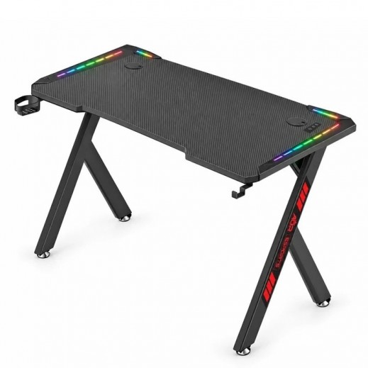 جادجتون مكتب ألعاب KY-1 بإضاءة RGB متدفقة 120 × 60 × 72 سم - يتم التوصيل بواسطة  Taw9eel خلال يومين عمل 