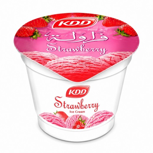 كي دي دي كوب آيس كريم بنكهة الفراولة 100 مل