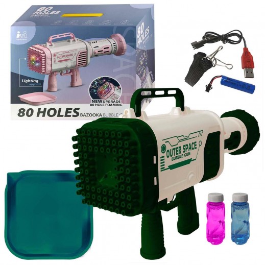 مسدس فقاعات قابل للشحن للجنسين 80 درجة أخضر - 3+ سنوات - يتم التوصيل بواسطة   خلال 24 ساعة 