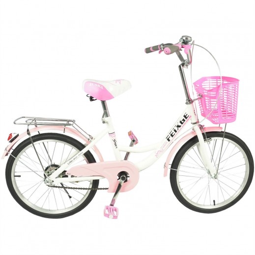 دراجة مع سلة للأطفال للبنات وردى 24 بوصة - لعمر 14+ سنة - يتم التوصيل بواسطة   خلال 24 ساعة 