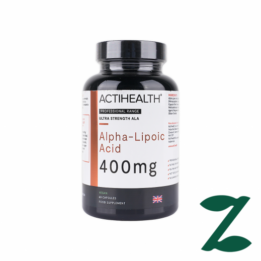 Actihealth Alpha-Lipoic Acid 400Mg 60 Capsules - يتم التوصيل بواسطة صيدلية فارمازون  - خلال ساعتين