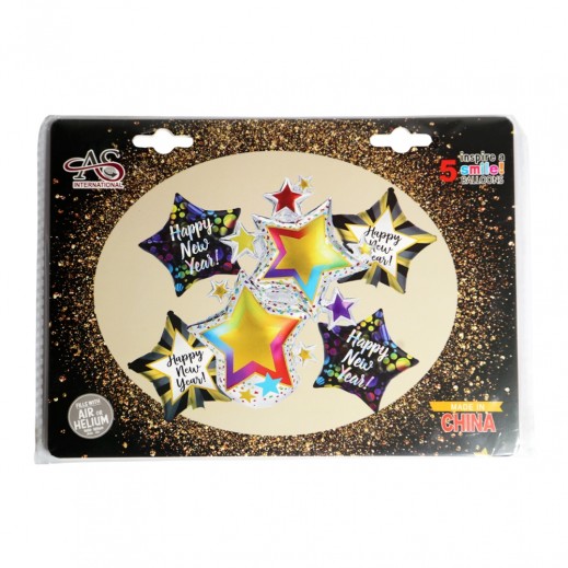 باقة بالونات رأس السنة الجديدة 6 قطع