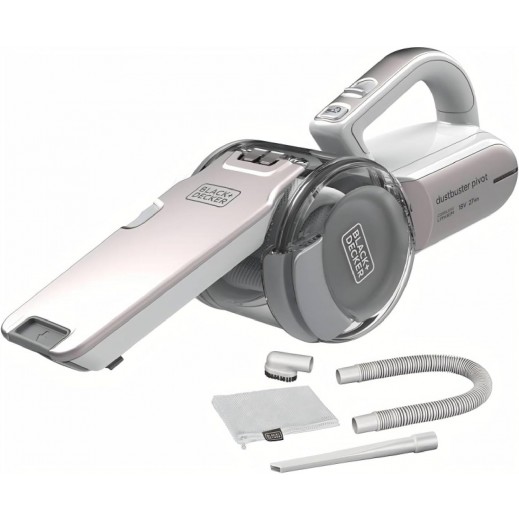 مكنسة بلاك + ديكر داست باستر بيفوت الكهربائية المحمولة بقوة 18 فولت