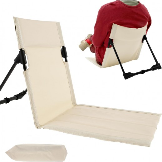 كرسي مسبح قابل للطي - بيج - يتم التوصيل بواسطة توصيل فاست