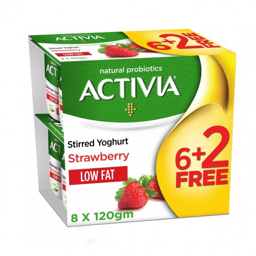 أكتيفيا – روب لايت بالفراولة 120 جرام (6+2 مجانا) - يتم التوصيل بواسطة توصيل فاست