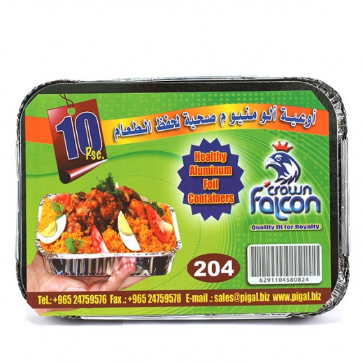فالكون كراون - أوعية ألومونيوم صحية لحفظ الطعام حجم وسط (10 حبة) - يتم التوصيل بواسطة توصيل فاست