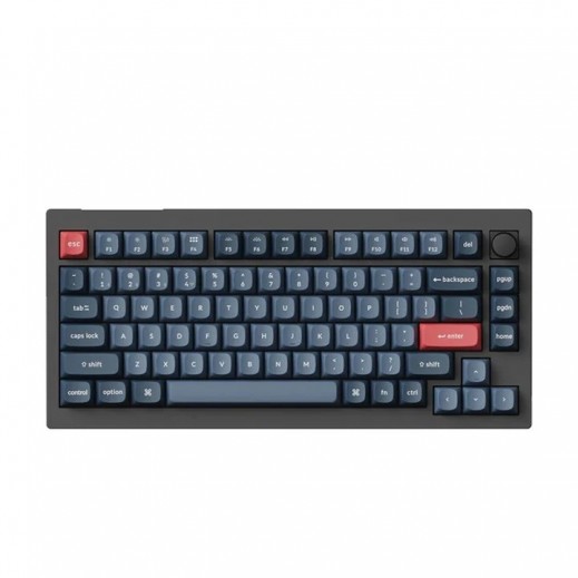 كي كرون - لوحة مفاتيح V1 ماكس قابلة للتبديل بإضاءة خلفية RGB - أسود عربي - يتم التوصيل بواسطة  Taw9eel خلال يومين عمل 