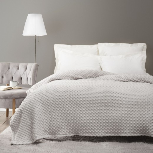 كاراجا - بطانية أليس هوم ويل سوفت مزدوج رمادى - 200 × 220 سم