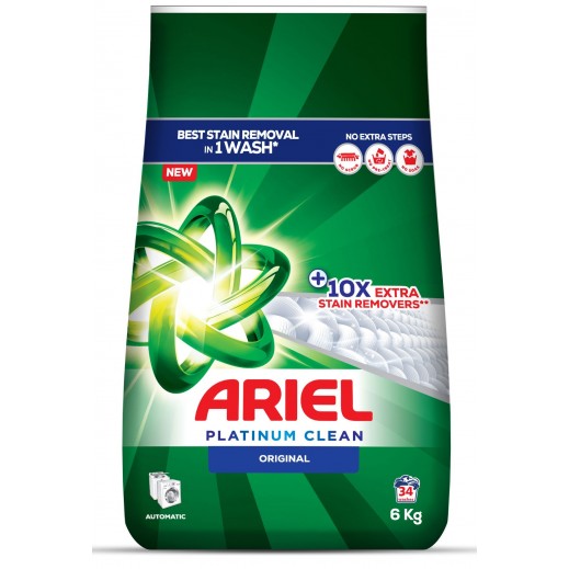 أريال - مسحوق غسيل بلاتينيوم كلين الأصلي 6 كجم