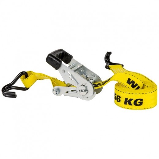 كيبر - حزام ربط الأمتعة بسقاطة أصفر - 15 قدمًا - يتم التوصيل بواسطة Taw9eel within 1 working day 