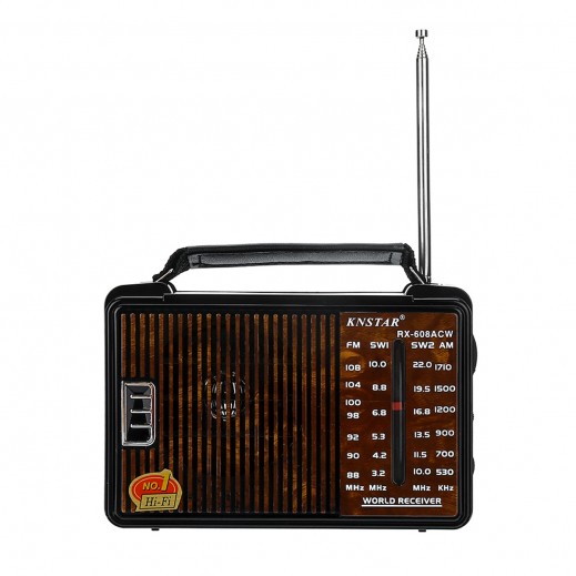 راديو محمول بأربعة نطاقات FM، AM، SW1، SW2