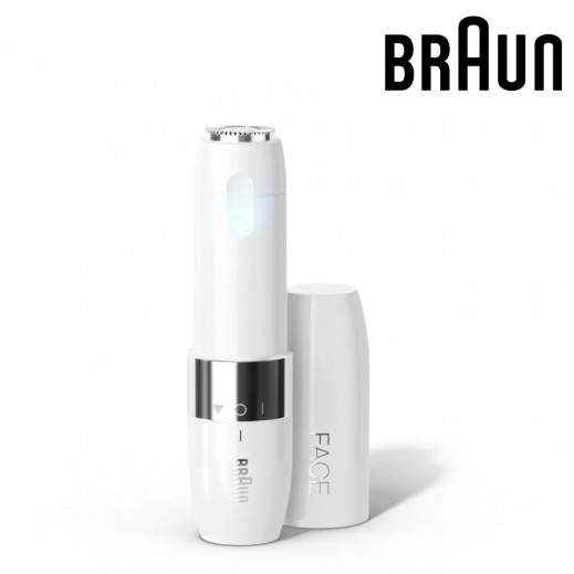 ماكينة إزالة الشعر فيس ميني من براون مع ضوء للنساء - أبيض - يتم التوصيل بواسطة توصيل فاست
