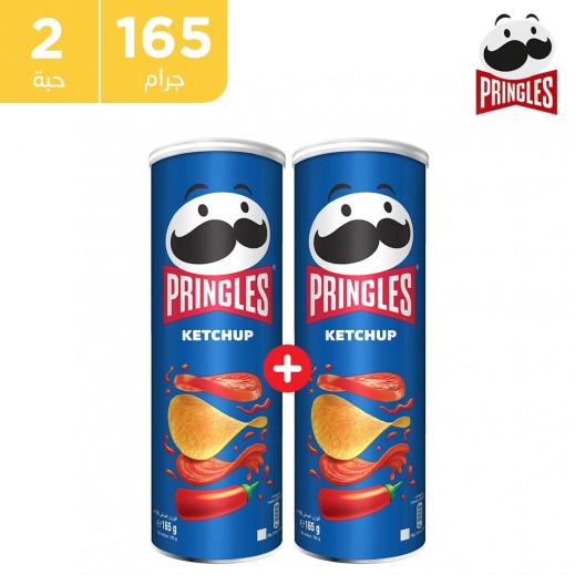 برنجلز – بطاطا شيبس بالكاتشب 2 × 165 جم - يتم التوصيل بواسطة توصيل فاست
