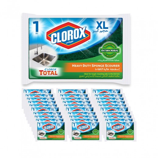 كلوركس - إسفنجة شديدة التحمل إكس لارج - 32 عبوة