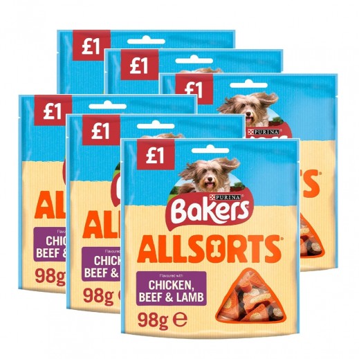 Bakers Allsorts 6×98 g