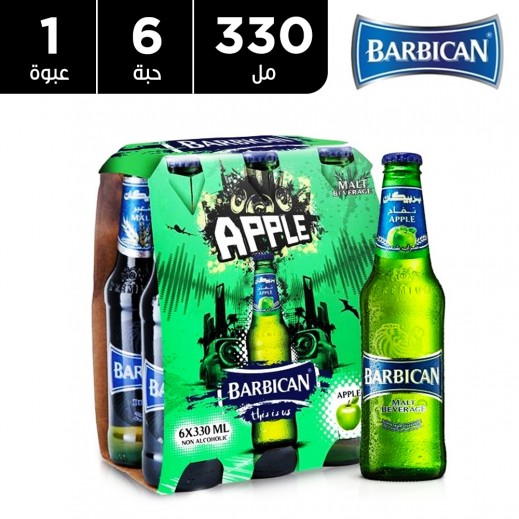 بربيكان - مشروب شعير بنكهة التفاح 6 × 330 مل - يتم التوصيل بواسطة توصيل فاست
