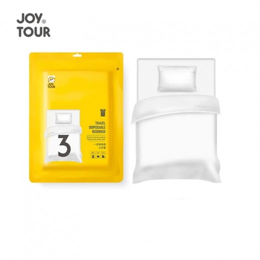جوي تور مجموعة أغطية سرير للاستخدام لمرة واحدة - 3 قطع - يتم التوصيل بواسطة توصيل فاست