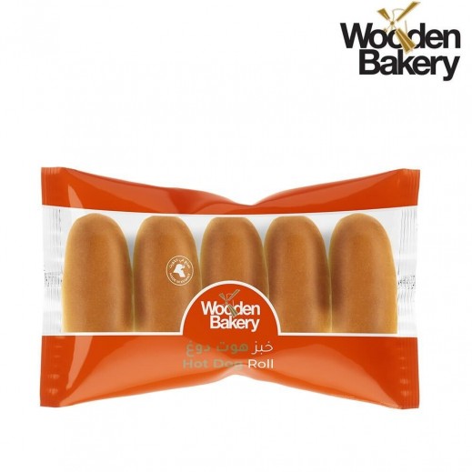 Wooden Bakery Hot Dog Bread Roll 320 g