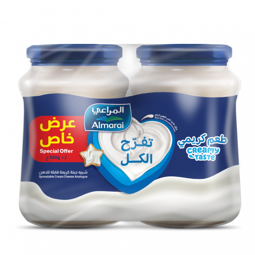 المراعي جبنة كريم قابلة للدهن 2 × 500 جم