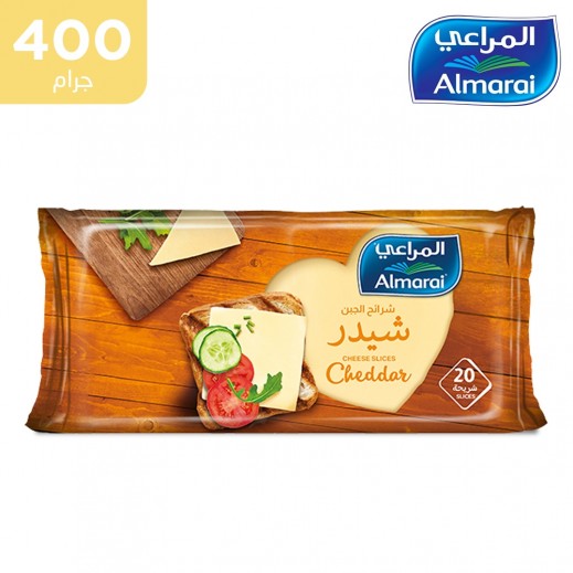 المراعي - جبنة شيدر شرائح 400 جم - يتم التوصيل بواسطة توصيل فاست