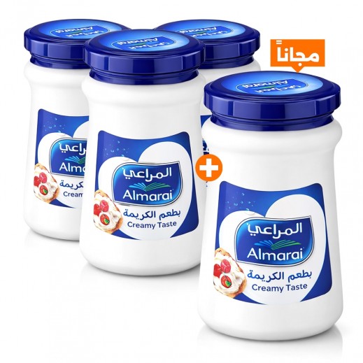 المراعي جبنة كريمية بطعم الكريمة 200 جم - 3 + 1 مجانا