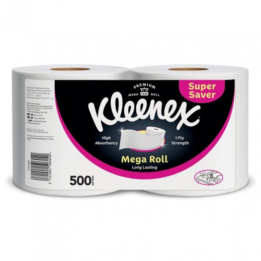 كلينكس - مناديل مطبخ ورقية ميجا رول 2 × 250 متر - يتم التوصيل بواسطة توصيل فاست