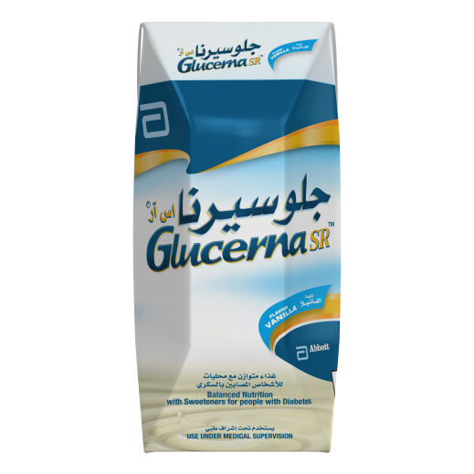 جلوسيرنا إس آر حليب لمرضى السكري بالفانيليا 200 مل