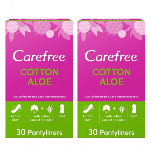 كير فري - فوط صحية بالصبار 2 × 30 فوطة