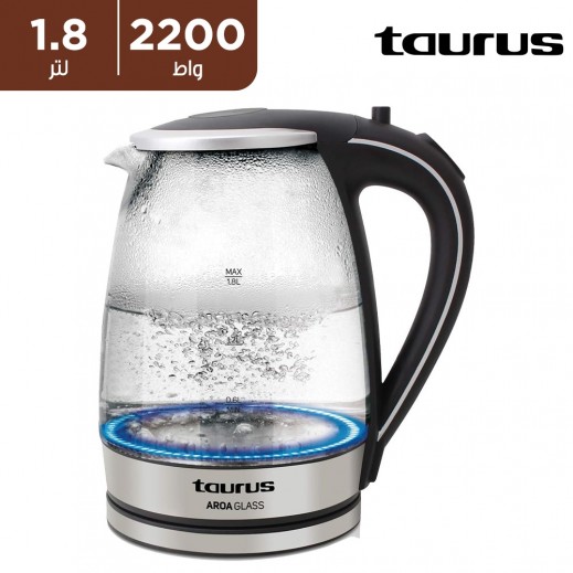 توروس - غلاية أروا الزجاجية سعة 1.8 لتر وقدرة 2200 واط