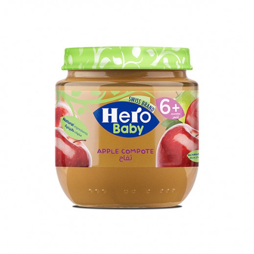هيرو بيبي – طعام الأطفال بالتفاح - 130 جم - يتم التوصيل بواسطة توصيل فاست