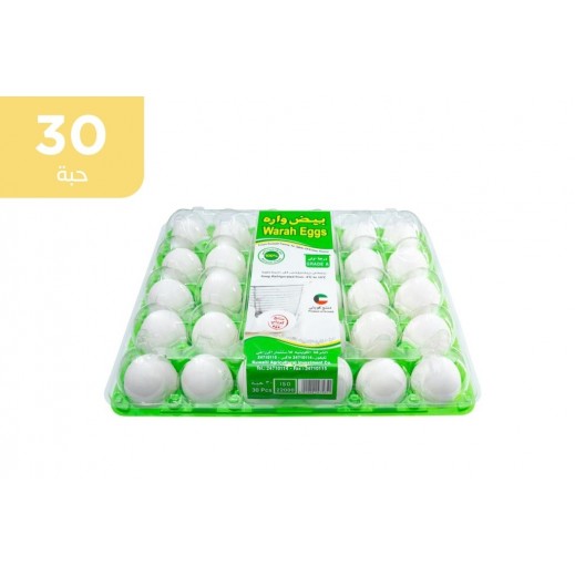 واره بيض طازج  (50/60) طبق بلاستيك 30 حبة  - يتم التوصيل بواسطة توصيل فاست