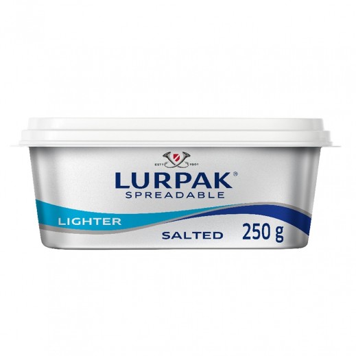 لورباك - زبدة قابلة للدهن أخف ومملحة 250 جم - يتم التوصيل بواسطة توصيل فاست