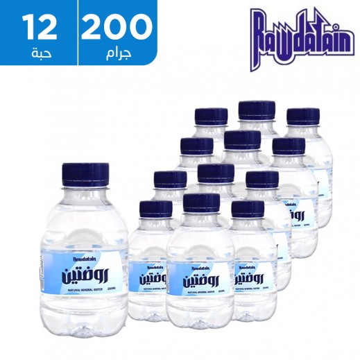 روضتين زجاجة مياه معدنية 12 × 200 مل - يتم التوصيل بواسطة توصيل فاست