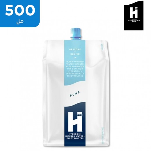 إتش تو -  ماء هيدروجيني - بلس 500 مل - يتم التوصيل بواسطة توصيل فاست