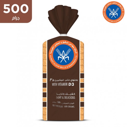 كي اف ام - خيز توست القمح الكامل المدعم بفيتامين د 500 جم - يتم التوصيل بواسطة توصيل فاست